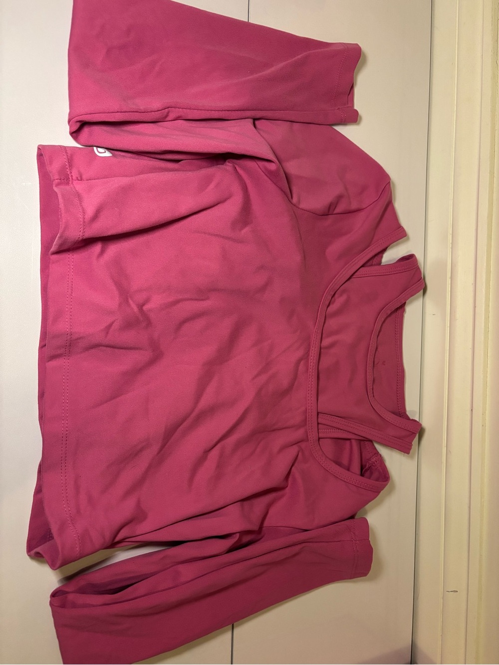 Women's Pink Long-Sleeve Active Top